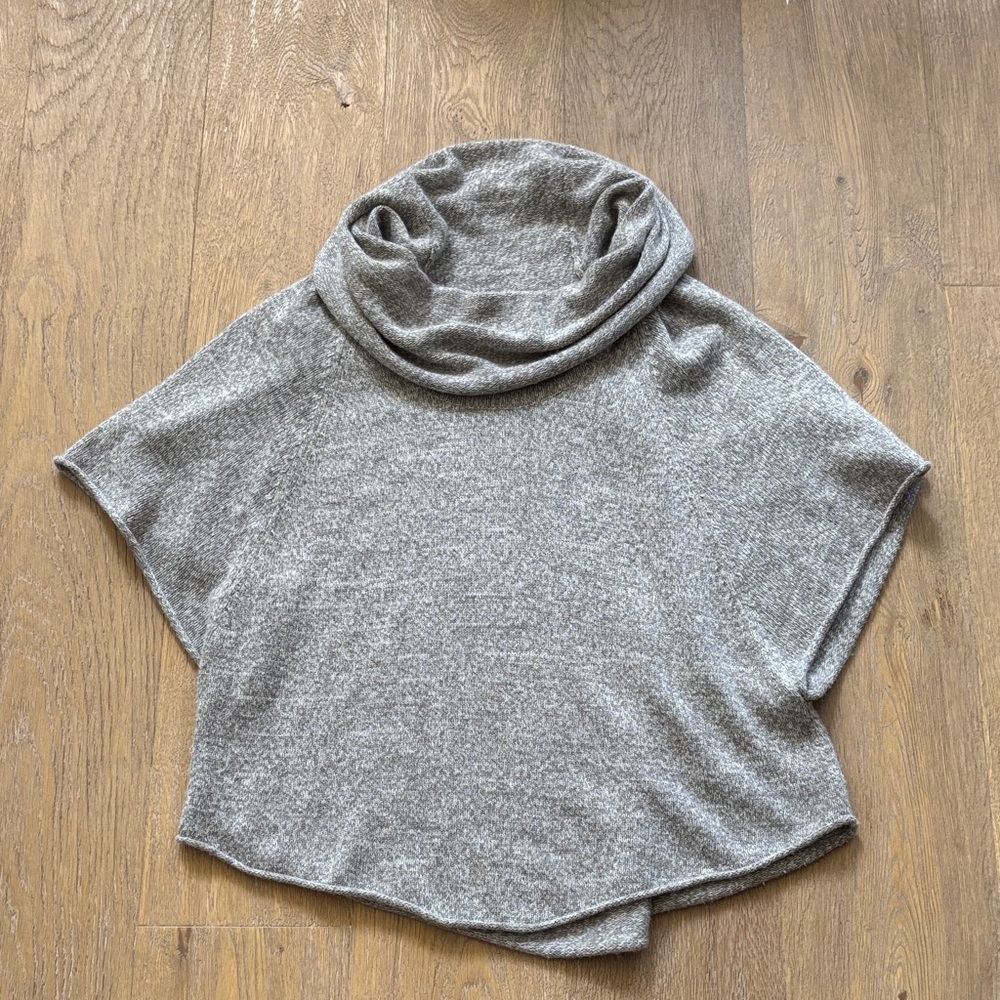 Joie Heather Gray Wool Cashmere Cowl Neck Sweater